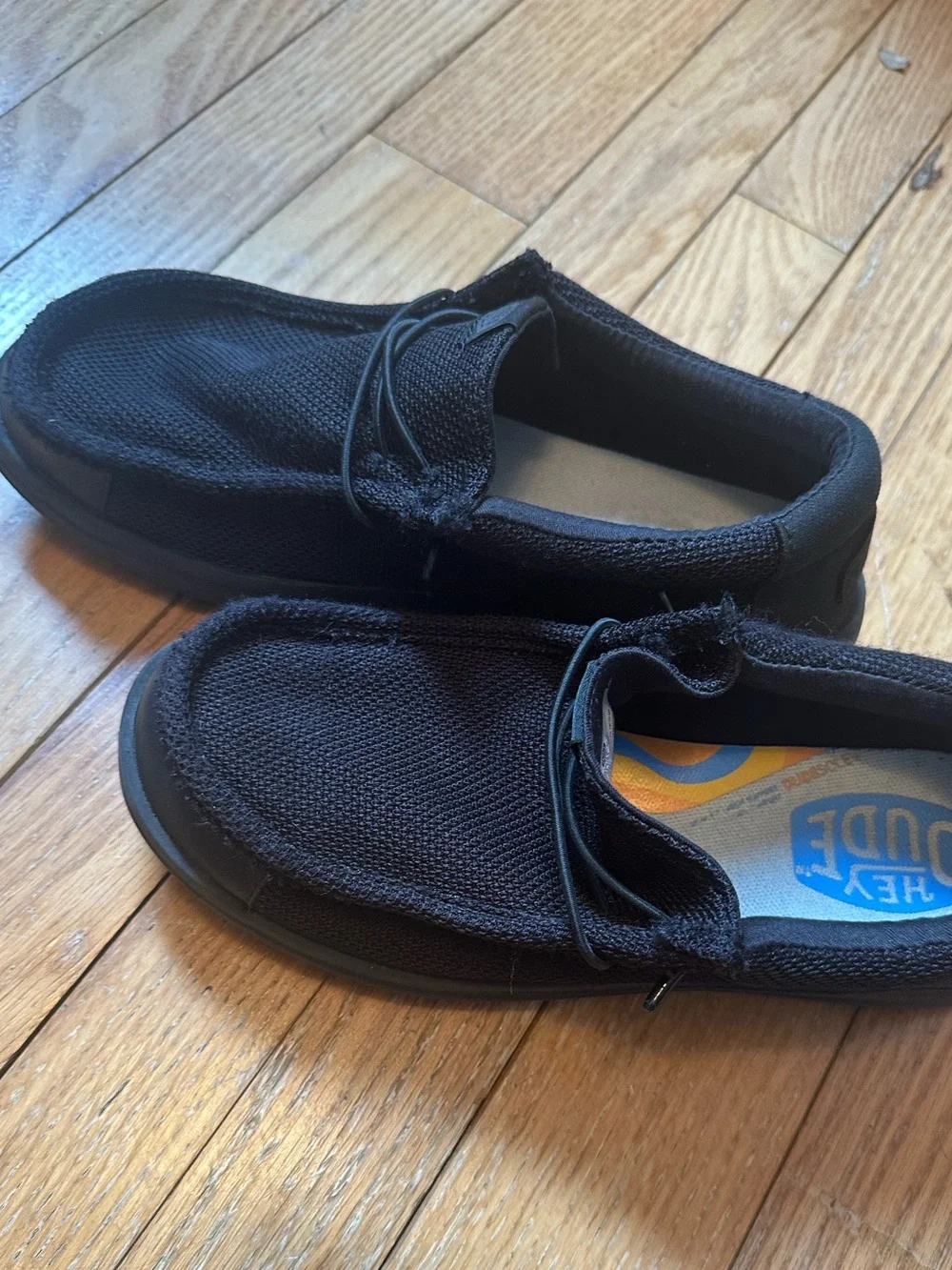 Hey Dude Wally Work CE Black Men's Shoes Size 9 Slip Resistant